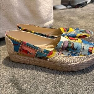 Colorful Espadrille Slip-On Shoes